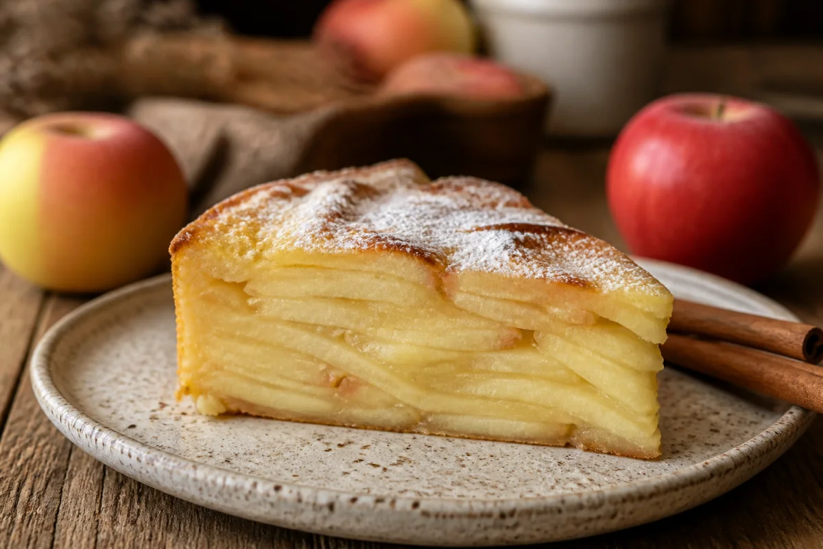 recette gâteau invisible aux pommes